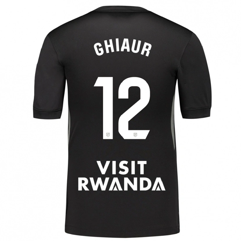 Danxen Bambino Octavian Ghiaur #12 Maglia Gara Portiere Nero Bianco 2025/26 Maglietta