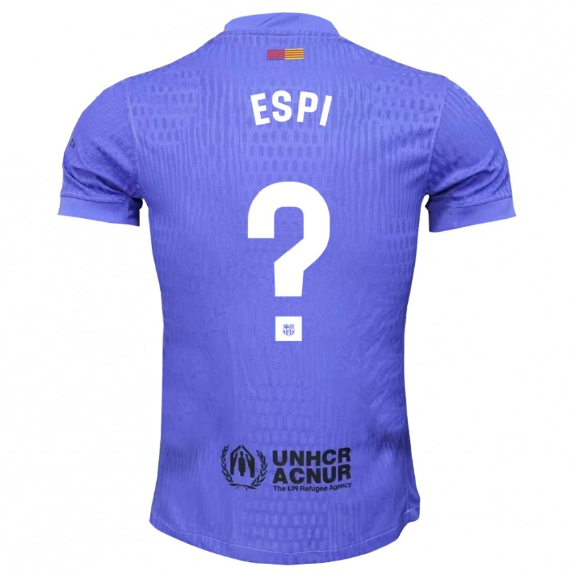 Danxen Bambino Pau Espi #0 Maglia Gara Portiere Blu Nero 2025/26 Maglietta