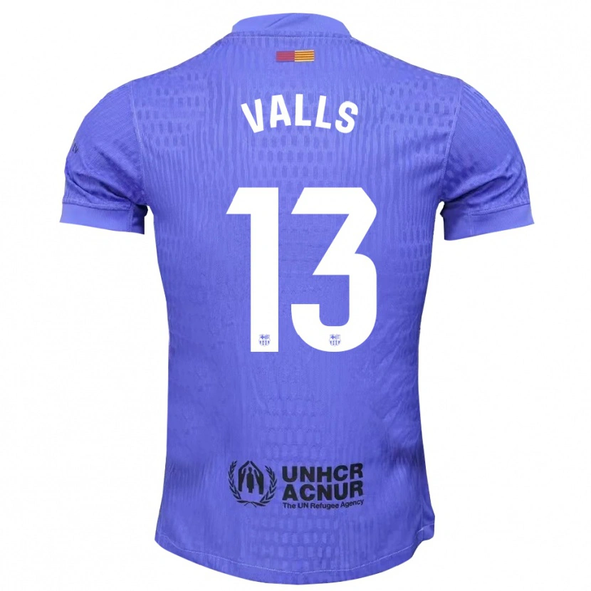 Danxen Bambino Gerard Valls #13 Maglia Gara Portiere Blu Nero 2025/26 Maglietta