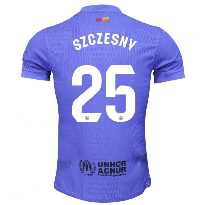 Danxen Bambino Wojciech Szczesny #25 Maglia Gara Portiere Blu Nero 2025/26 Maglietta