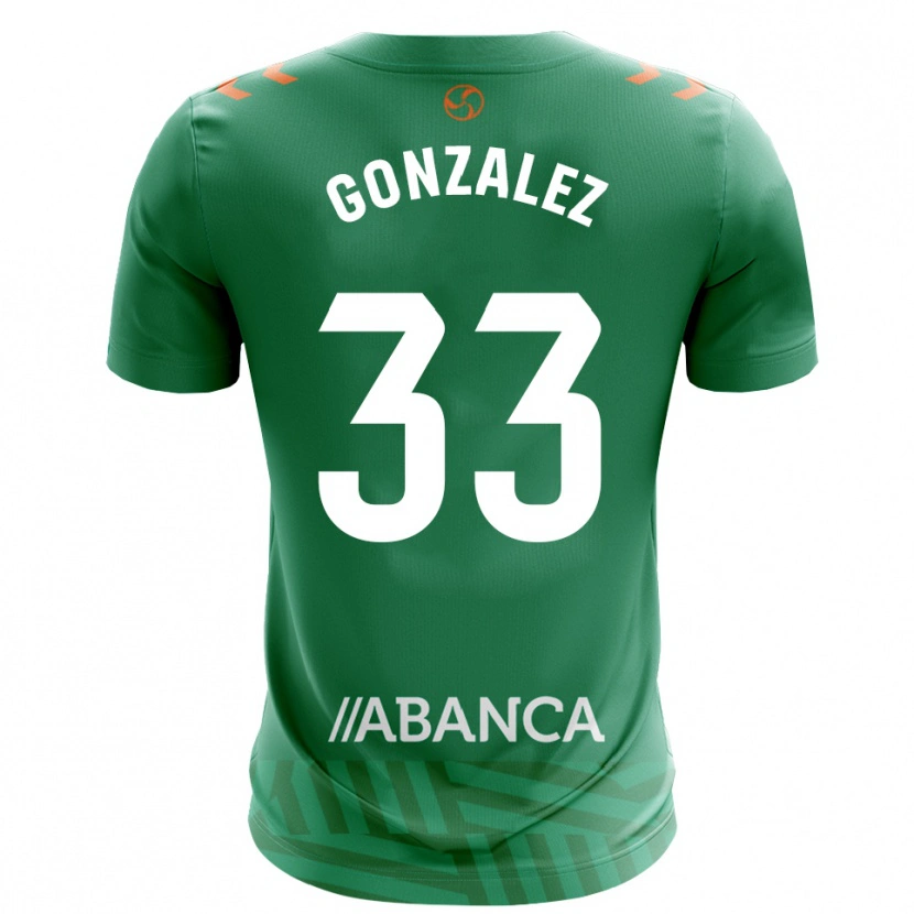 Danxen Bambino Marcos González #33 Maglia Gara Portiere Verde Bianco 2025/26 Maglietta