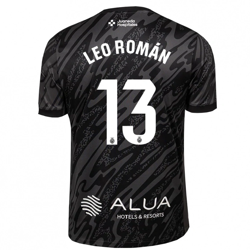 Danxen Bambino Leo Román #13 Maglia Gara Portiere Grigio Scuro Nero 2025/26 Maglietta