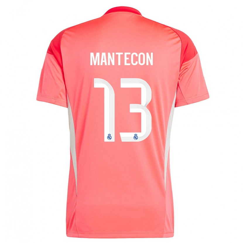 Danxen Bambino Hugo Mantecón #13 Maglia Gara Portiere Arancione Rosso Bianco 2025/26 Maglietta