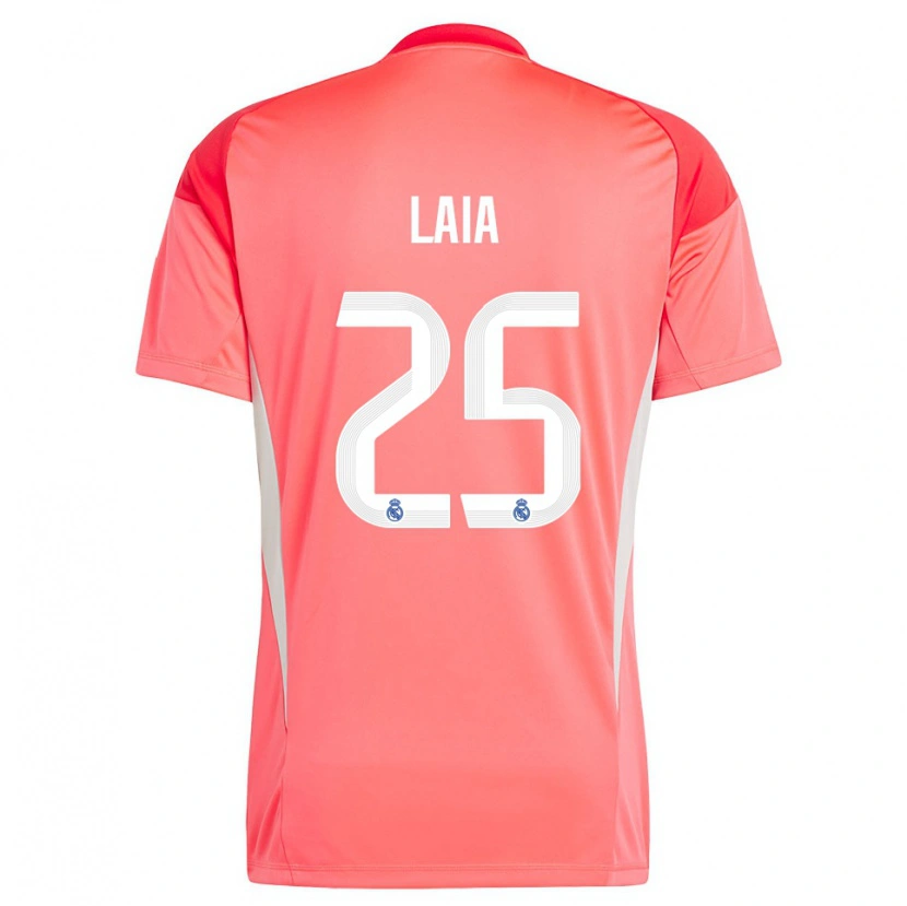 Danxen Bambino Laia López De La Morena #25 Maglia Gara Portiere Arancione Rosso Bianco 2025/26 Maglietta