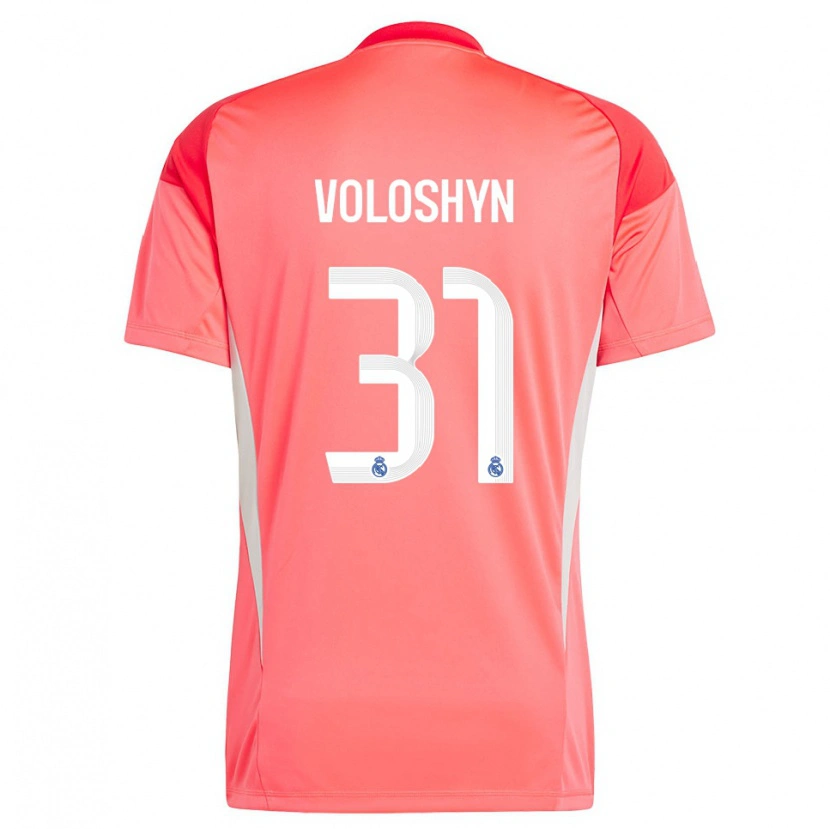 Danxen Bambino Ilya Voloshyn #31 Maglia Gara Portiere Arancione Rosso Bianco 2025/26 Maglietta