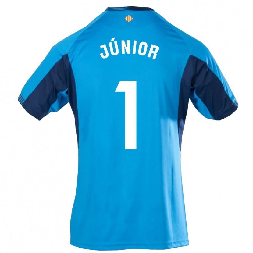 Danxen Bambino Luiz Júnior #1 Maglia Gara Portiere Blu Bianco 2025/26 Maglietta