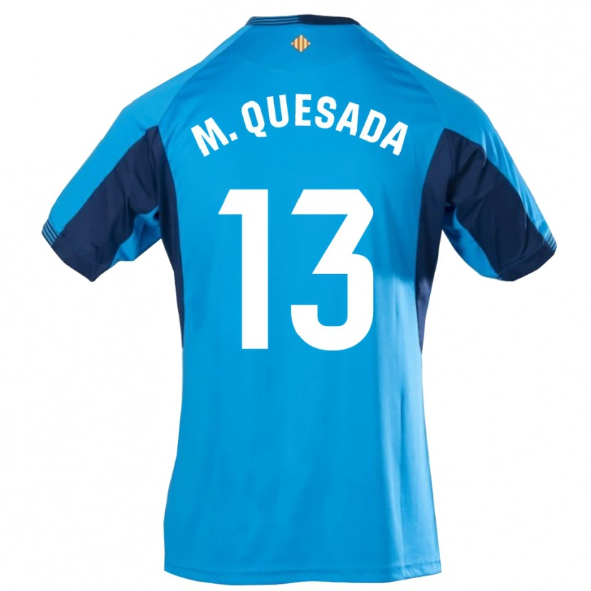 Danxen Bambino Montserrat Quesada Carrasco #13 Maglia Gara Portiere Blu Bianco 2025/26 Maglietta