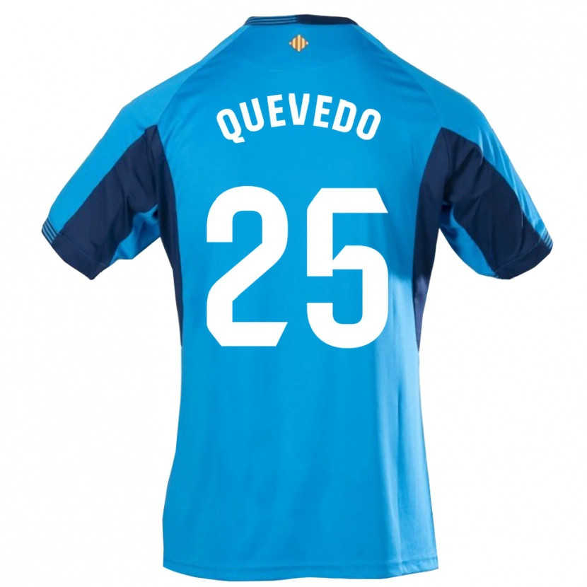 Danxen Bambino Alex Quevedo #25 Maglia Gara Portiere Blu Bianco 2025/26 Maglietta