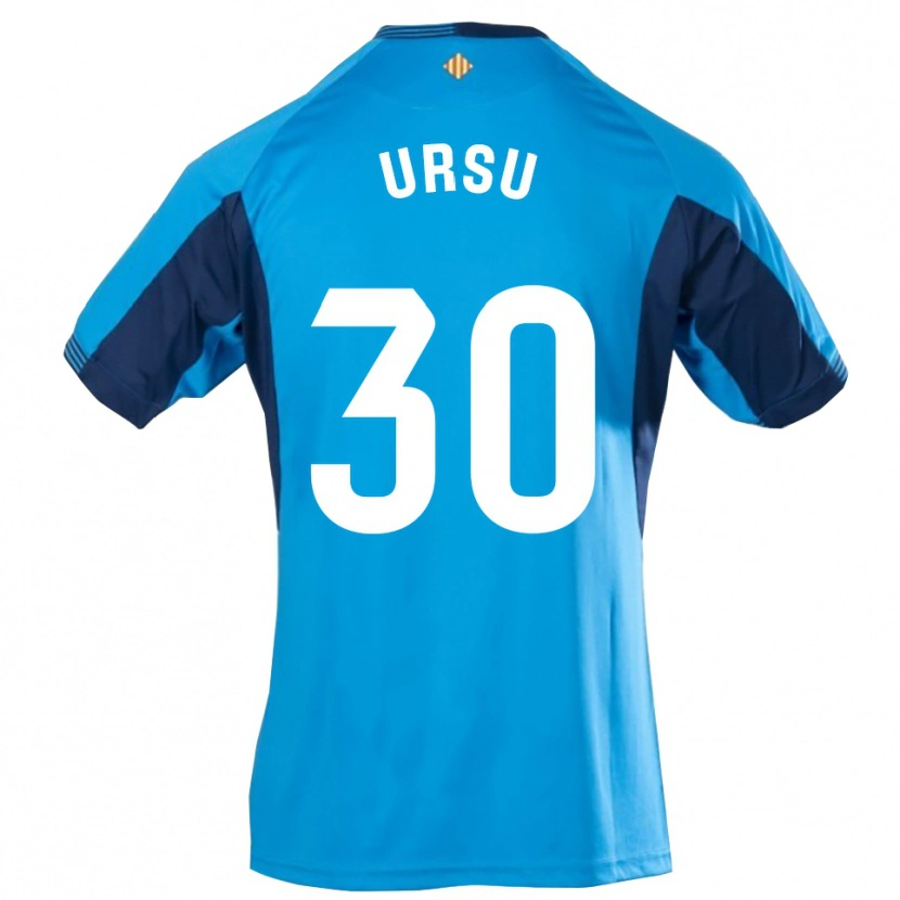 Danxen Bambino Eduard Ursu #30 Maglia Gara Portiere Blu Bianco 2025/26 Maglietta