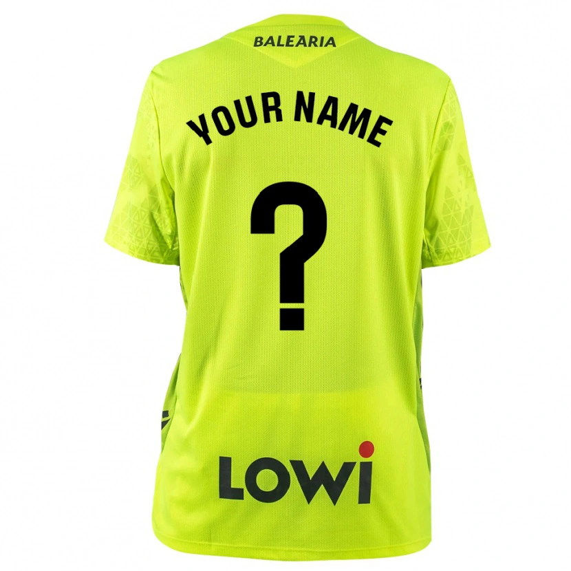 Danxen Bambino Levante UD Maglia Gara Portiere Verde Fluorescente Nero 2025/26 Maglietta