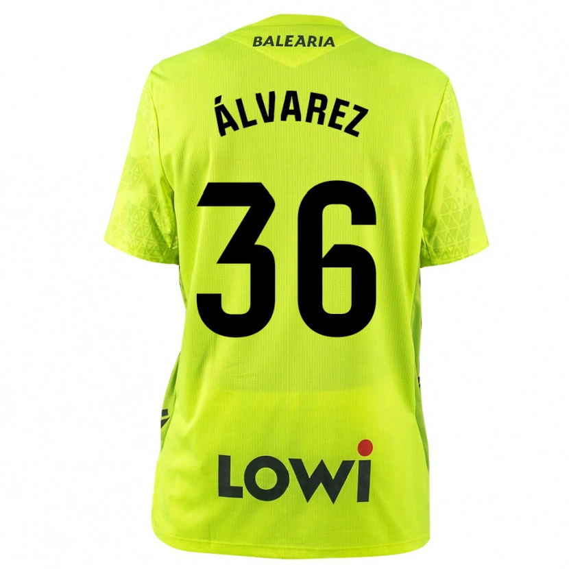 Danxen Bambino Anna Álvarez #36 Maglia Gara Portiere Verde Fluorescente Nero 2025/26 Maglietta
