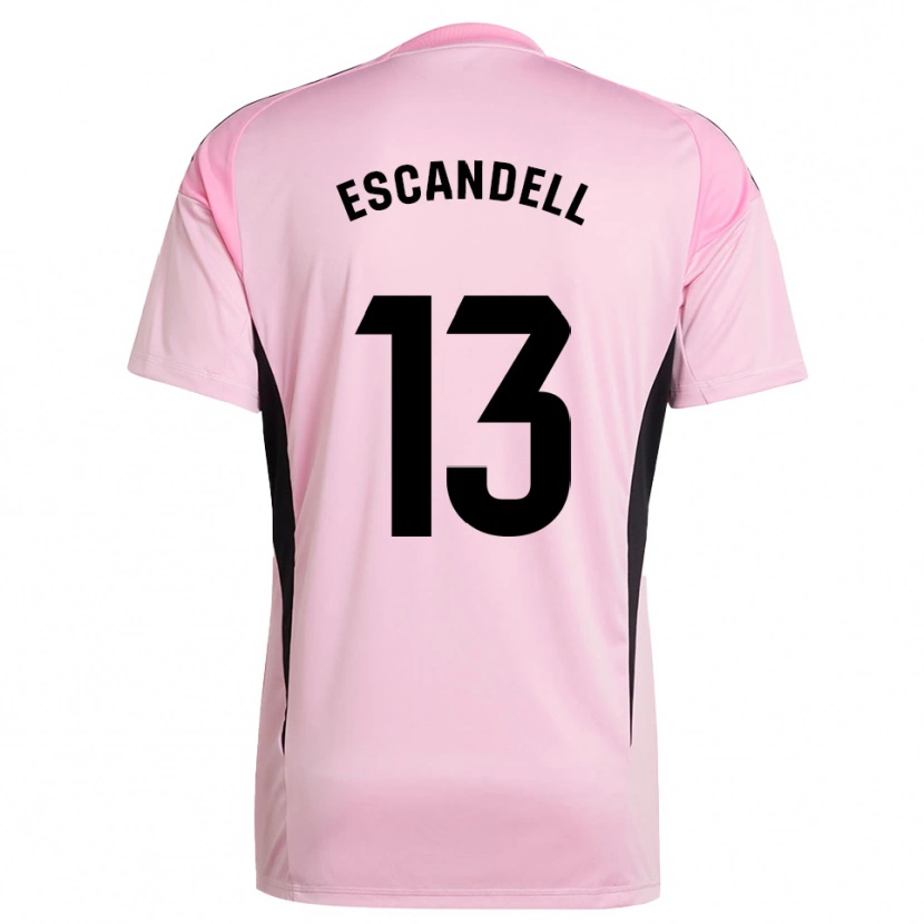 Danxen Bambino Aarón Escandell #13 Maglia Gara Portiere Rosa Nero 2025/26 Maglietta