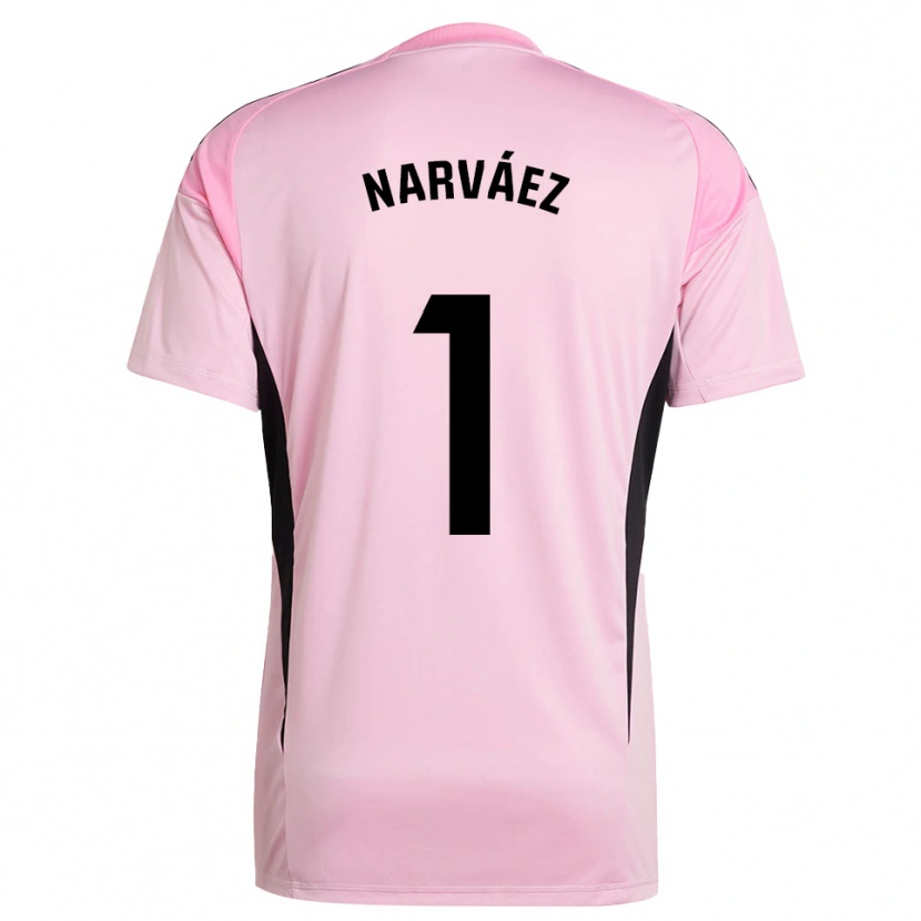 Danxen Bambino Miguel Narváez #1 Maglia Gara Portiere Rosa Nero 2025/26 Maglietta