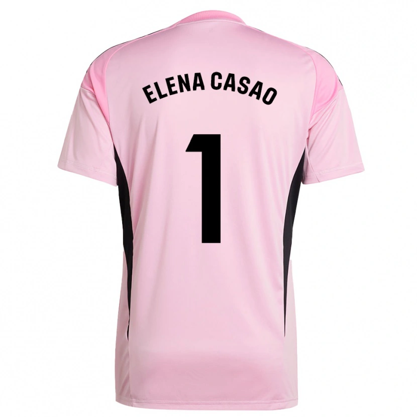 Danxen Bambino Elena Casao López #1 Maglia Gara Portiere Rosa Nero 2025/26 Maglietta