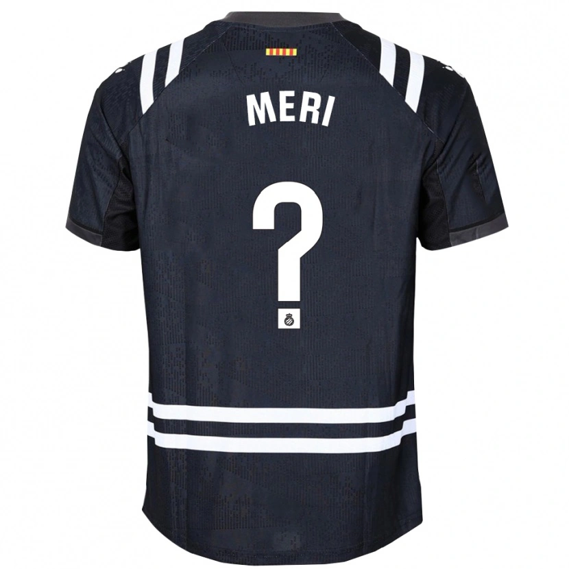 Danxen Bambino Meritxel Muñoz Alsina #0 Maglia Gara Portiere Nero Bianco 2025/26 Maglietta