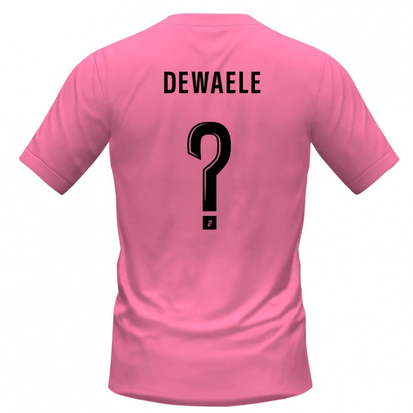Danxen Bambino Élina Dewaele #0 Maglia Gara Portiere Rosa Nero 2025/26 Maglietta