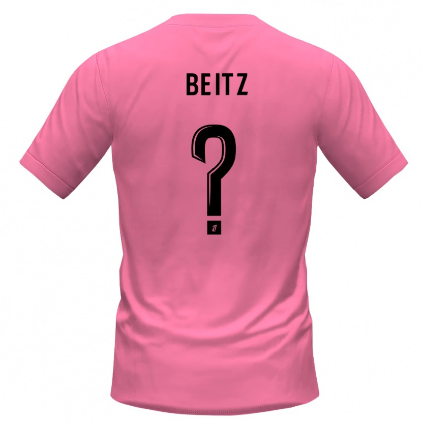 Danxen Bambino Taylor Beitz #0 Maglia Gara Portiere Rosa Nero 2025/26 Maglietta
