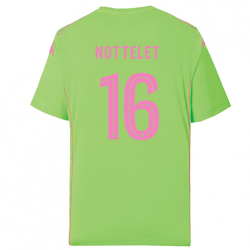 Danxen Bambino Gillian Nottelet #16 Maglia Gara Portiere Verde Pallido 2025/26 Maglietta