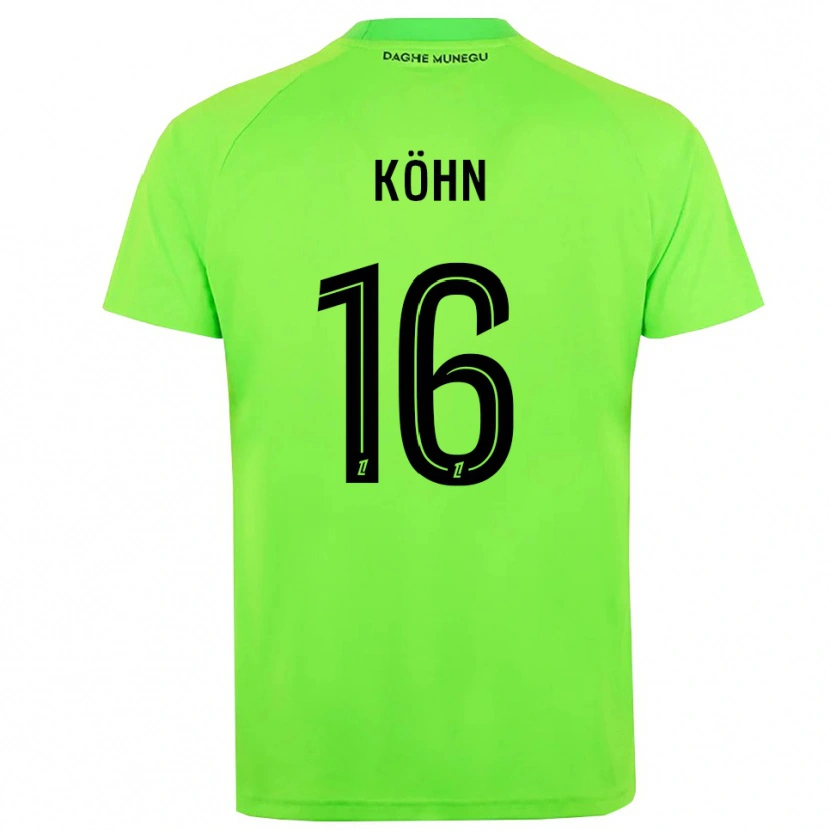 Danxen Bambino Philipp Köhn #16 Maglia Gara Portiere Verde Nero 2025/26 Maglietta