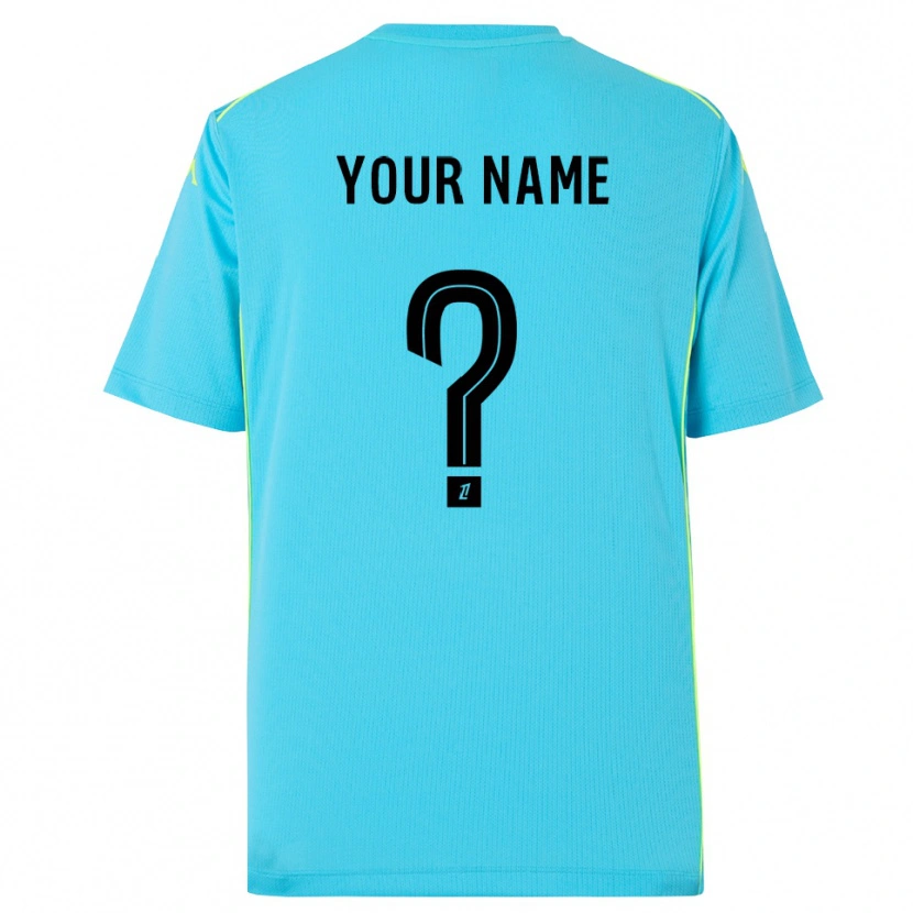 Danxen Bambino OGC Nice Maglia Gara Portiere Azzurro Cielo Nero 2025/26 Maglietta