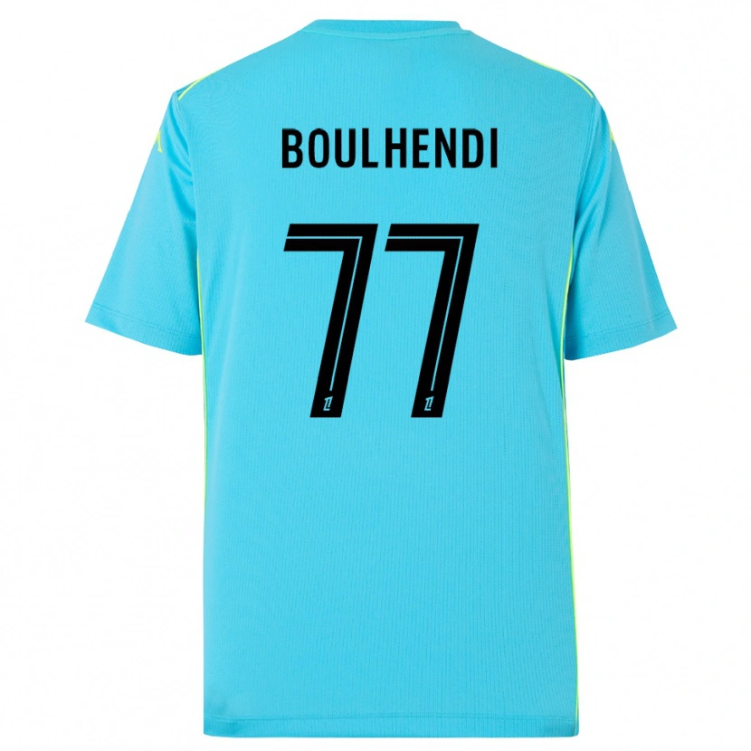 Danxen Bambino Teddy Boulhendi #77 Maglia Gara Portiere Azzurro Cielo Nero 2025/26 Maglietta