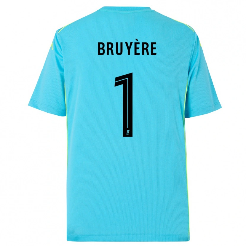 Danxen Bambino Théo Bruyère #1 Maglia Gara Portiere Azzurro Cielo Nero 2025/26 Maglietta