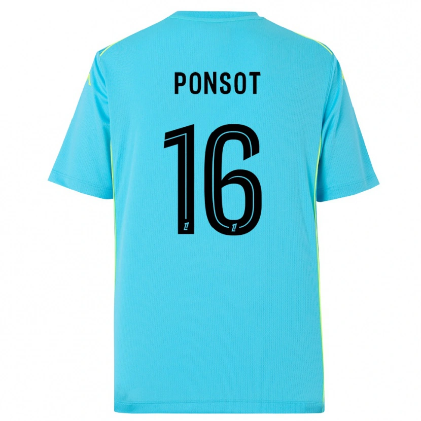 Danxen Bambino Martin Ponsot #16 Maglia Gara Portiere Azzurro Cielo Nero 2025/26 Maglietta