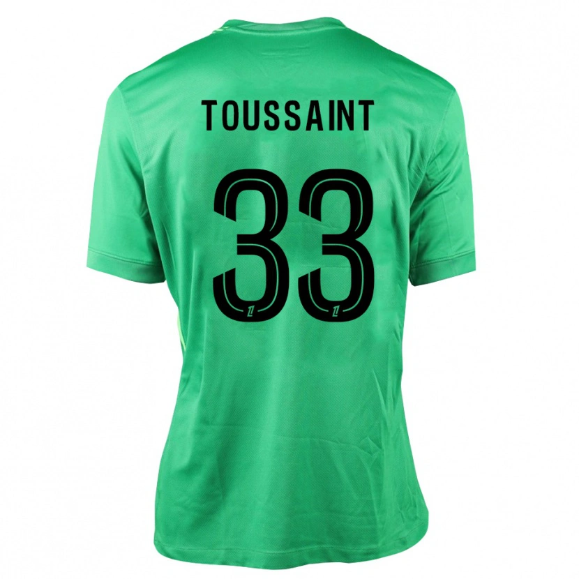 Danxen Bambino Océane Toussaint #33 Maglia Gara Portiere Verde Nero 2025/26 Maglietta