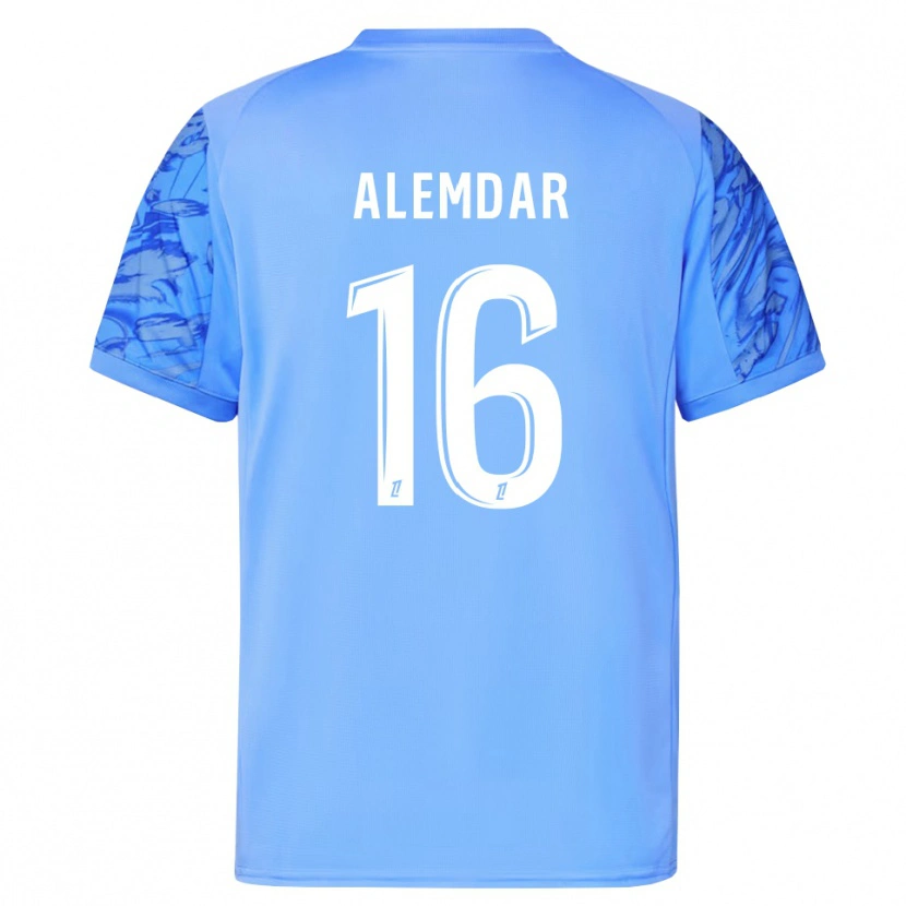 Danxen Bambino Doğan Alemdar #16 Maglia Gara Portiere Blu Bianco 2025/26 Maglietta