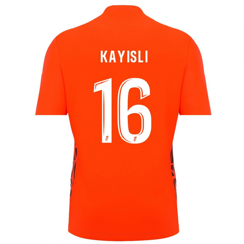 Danxen Bambino Mehmet Kayisli #16 Maglia Gara Portiere Bianco Arancio 2025/26 Maglietta