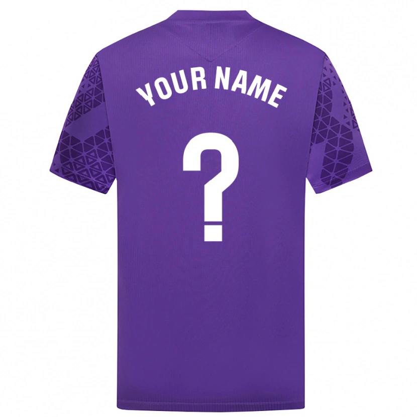Danxen Bambino UD Almeria Maglia Gara Portiere Viola Bianco 2025/26 Maglietta