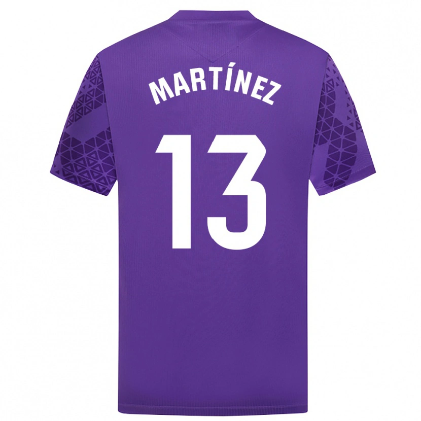 Danxen Bambino Fernando Martínez #13 Maglia Gara Portiere Viola Bianco 2025/26 Maglietta