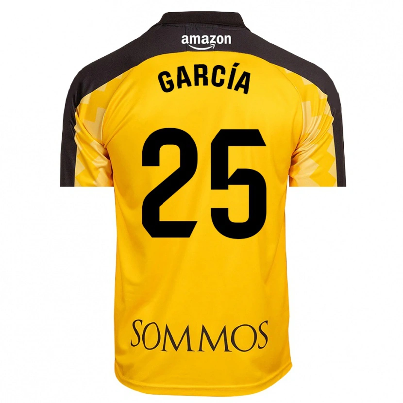 Danxen Bambino Jaime García #25 Maglia Gara Portiere Giallo Nero 2025/26 Maglietta