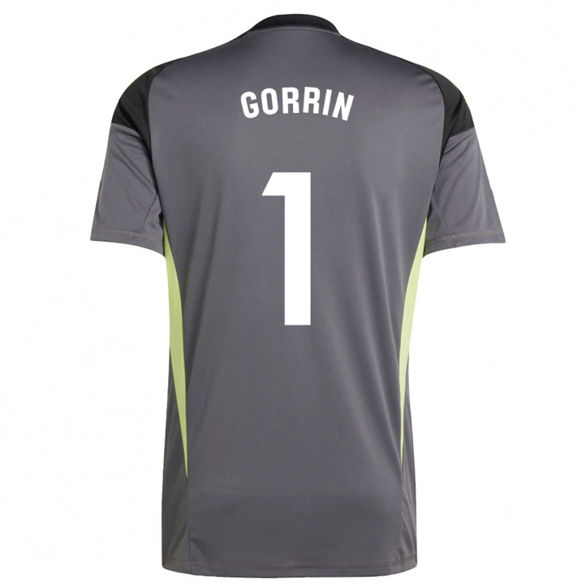 Danxen Bambino Ale Gorrin #1 Maglia Gara Portiere Grigio Scuro Nero 2025/26 Maglietta