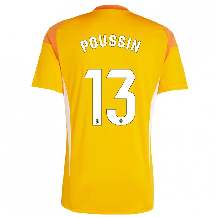 Danxen Bambino Gaëtan Poussin #13 Maglia Gara Portiere Arancione Giallo Scuro 2025/26 Maglietta
