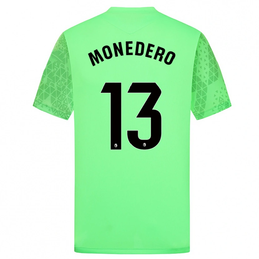 Danxen Bambino Marc Monedero #13 Maglia Gara Portiere Verde Prato Nero 2025/26 Maglietta