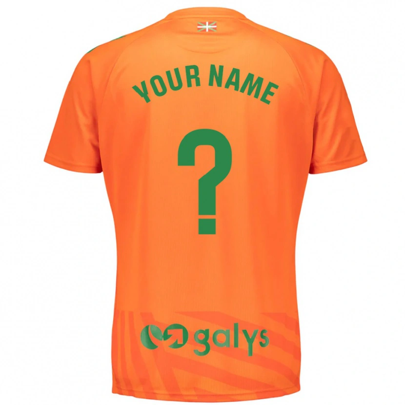 Danxen Bambino SD Eibar Maglia Gara Portiere Arancione Verde 2025/26 Maglietta
