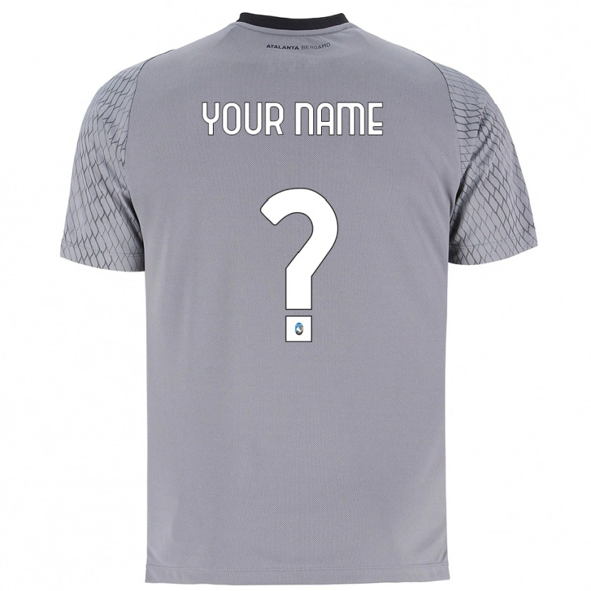 Danxen Bambino Atalanta BC Maglia Gara Portiere Grigio Blu Rosso 2025/26 Maglietta