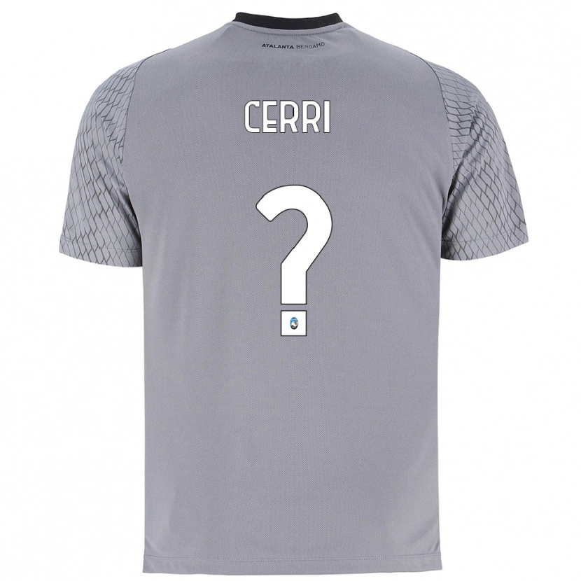 Danxen Bambino Jacopo Cerri #0 Maglia Gara Portiere Grigio Blu Rosso 2025/26 Maglietta