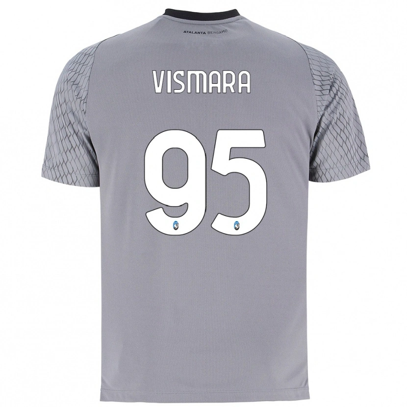 Danxen Bambino Paolo Vismara #95 Maglia Gara Portiere Grigio Blu Rosso 2025/26 Maglietta