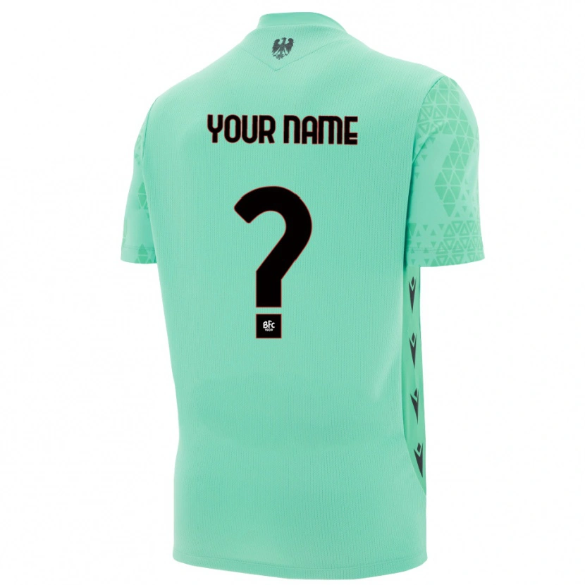 Danxen Bambino Bologna FC 1909 Maglia Gara Portiere Blu Menta Nero 2025/26 Maglietta