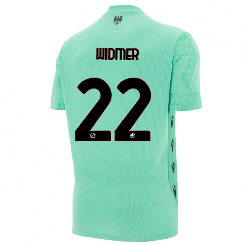 Danxen Bambino Renato Widmer D'Autilia #22 Maglia Gara Portiere Blu Menta Nero 2025/26 Maglietta