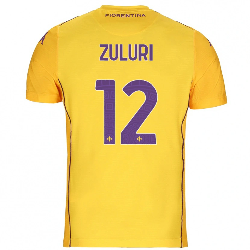 Danxen Bambino Athena Zuluri #12 Maglia Gara Portiere Arancione Giallo Viola 2025/26 Maglietta