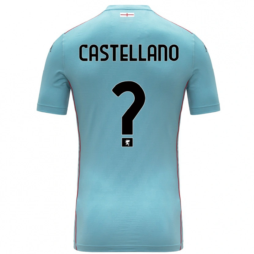 Danxen Bambino Cristiano Castellano #0 Maglia Gara Portiere Blu Grigio 2025/26 Maglietta