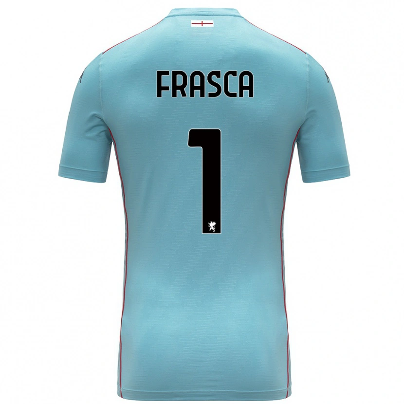 Danxen Bambino Andrea Frasca #1 Maglia Gara Portiere Blu Grigio 2025/26 Maglietta