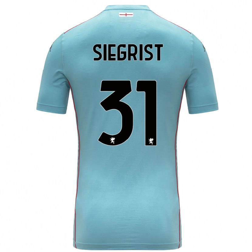 Danxen Bambino Benjamin Siegrist #31 Maglia Gara Portiere Blu Grigio 2025/26 Maglietta