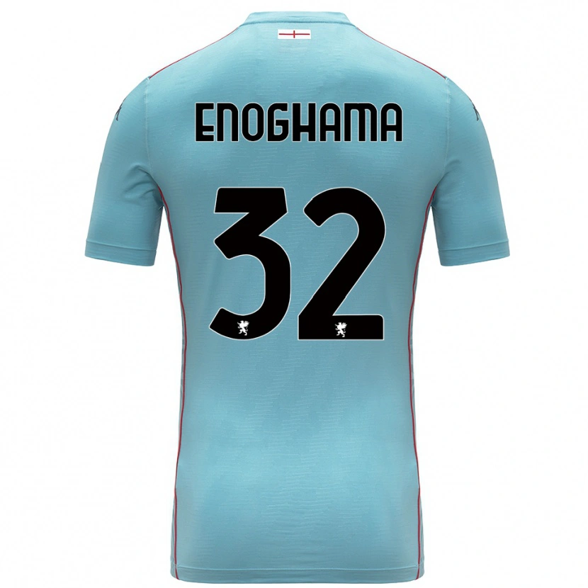 Danxen Bambino Isaac Enoghama #32 Maglia Gara Portiere Blu Grigio 2025/26 Maglietta