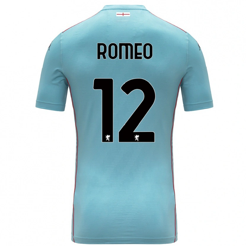 Danxen Bambino Emanuele Romeo #12 Maglia Gara Portiere Blu Grigio 2025/26 Maglietta