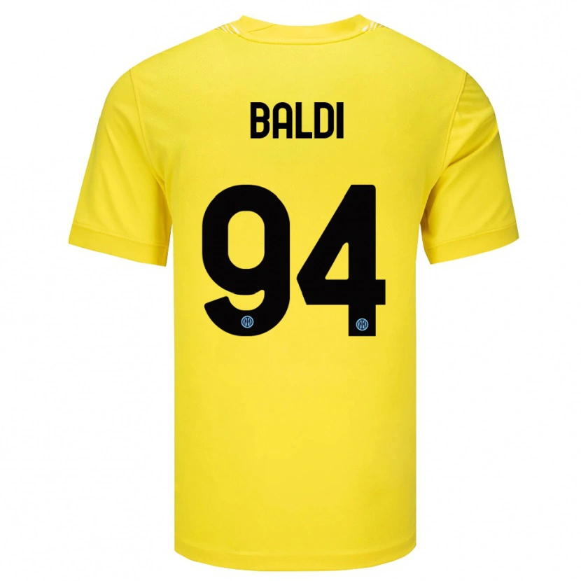 Danxen Bambino Rachele Baldi #94 Maglia Gara Portiere Giallo Chiaro Nero 2025/26 Maglietta