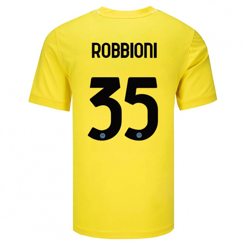 Danxen Bambino Matilde Robbioni #35 Maglia Gara Portiere Giallo Chiaro Nero 2025/26 Maglietta